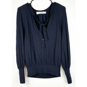 Loma London 100% Cashmere Black Sweater Minimalist Capsule Wardrobe, Medium